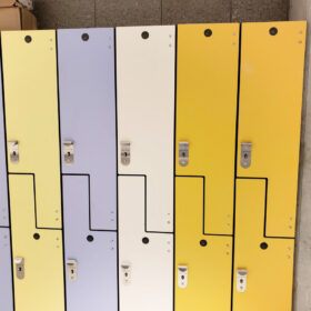 Spectrum Phenolic Lockers in Ultra Marine Trespa finish at Schulich Business School