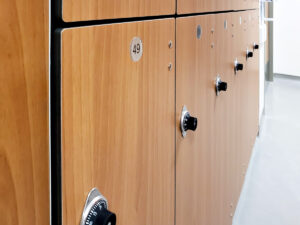 Spectrum Phenolic Lockers offering functional storage solution at Etobicoke General Hospital