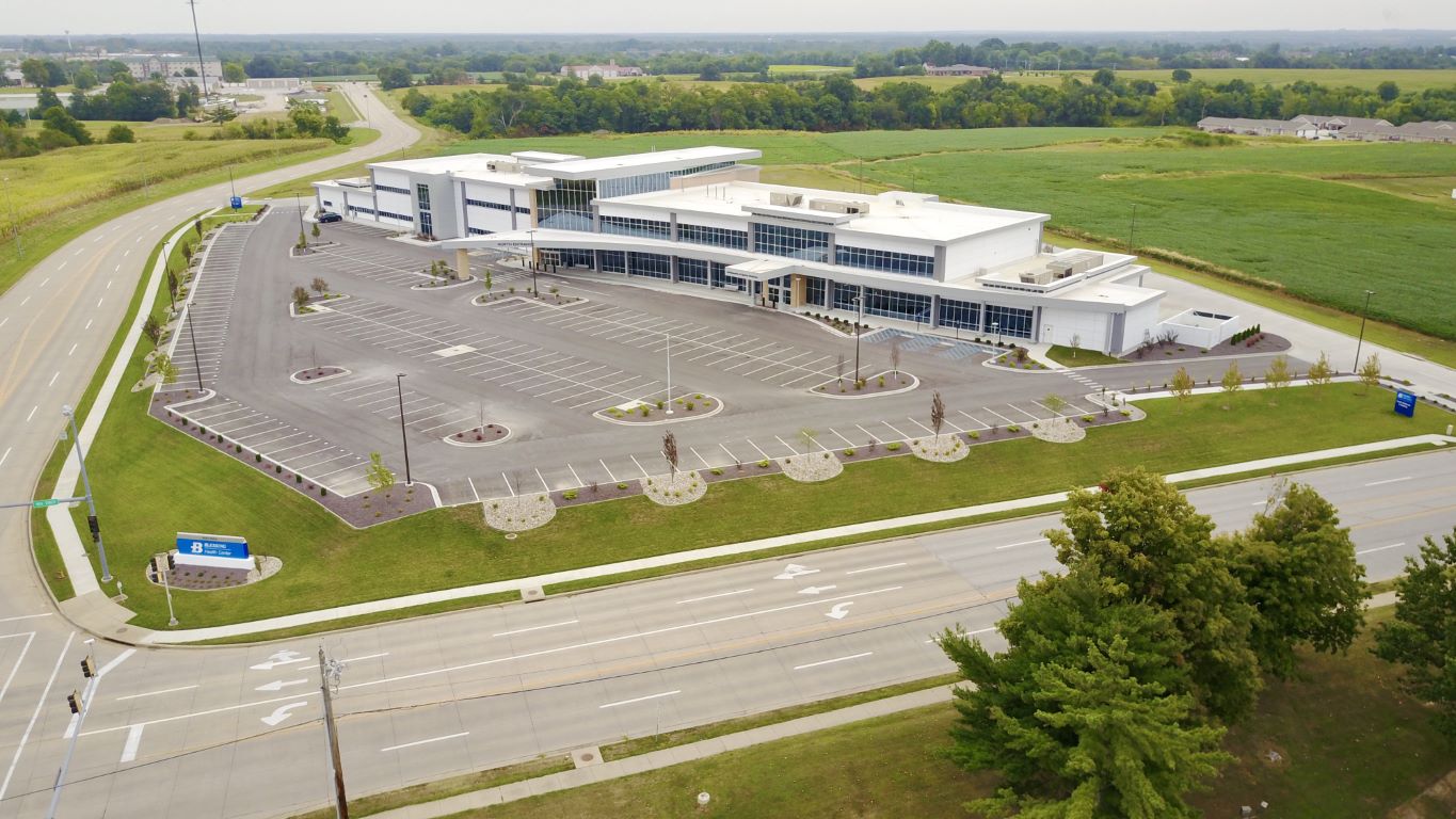 Aerial view of Blessing Health System featuring Spectrum Facades 02