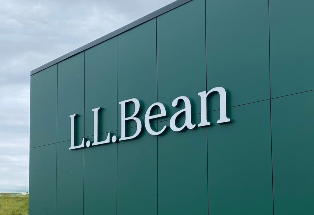 L.L. Bean's Tuscan Village store in Trespa® Meteon® Dark Green