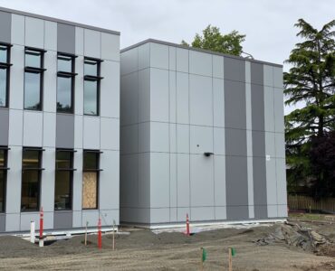 Brookwood Elementary School featuring Spectrum Facades in Trespa® Meteon® Silver Grey and Mid Grey finishes