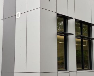 Spectrum Facades with Silver Grey and Mid Grey finishes at Brookwood Elementary School