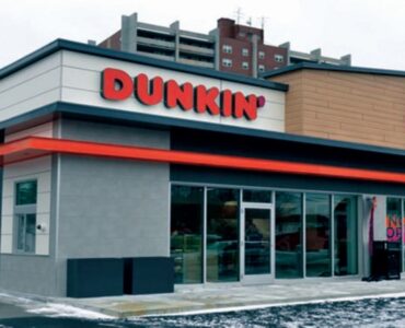 Spectrum Facades with Classic Oak finish at Dunkin Donuts in Quincy, Massachusetts