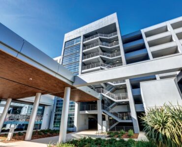 Displaying the durability of Trespa Meteon finishes on Spectrum Facades at The Boardwalk Towers