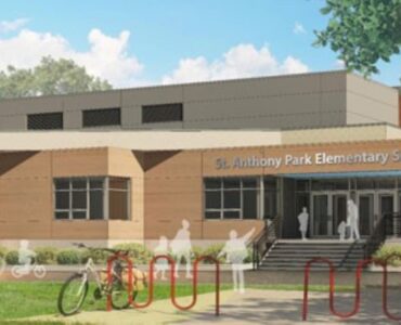 St. Anthony Park Elementary School featuring Trespa® Meteon® Wood Décor and Unicolor finishes
