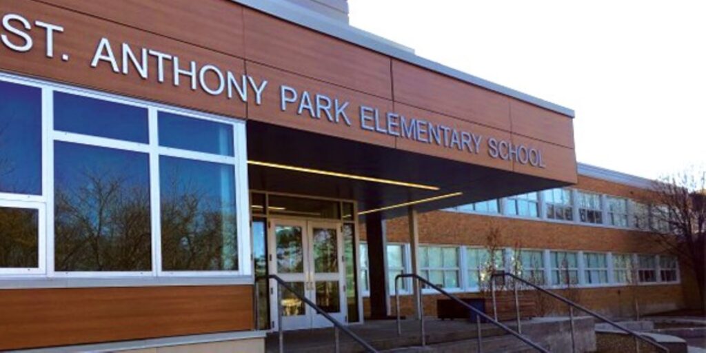 Spectrum Facades adding to the aesthetics of St. Anthony Park Elementary School