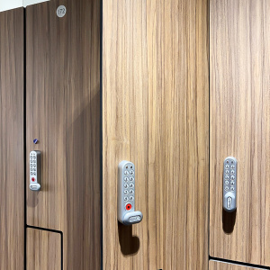 Phenolic lockers with combination keypad lock 01