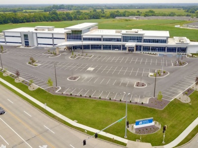 Aerial view of Blessing Health System featuring Spectrum Facades 01