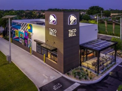 Aerial View of Spectrum Facades at Taco Bell